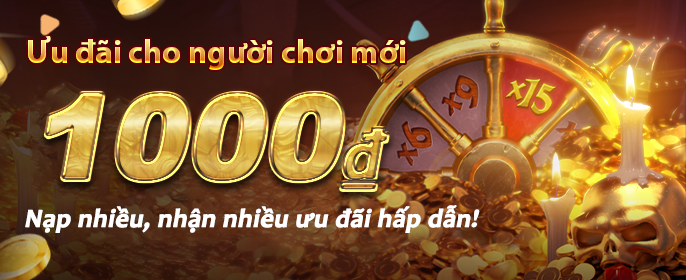Ưu đãi nạp tiền lên đến 100%